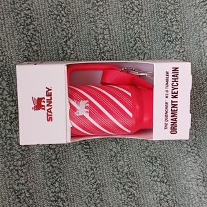 Stanley Candy Cane Twist Ornament Keychain